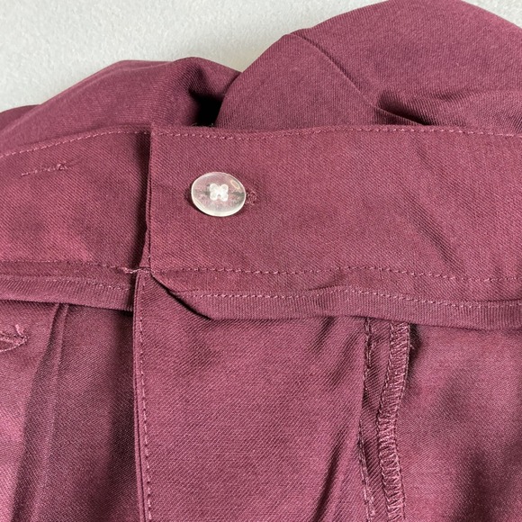 A New Day Burgundy Dress Pants Womens 12 High Rise Pleated Work Office Core - Picture 5 of 15